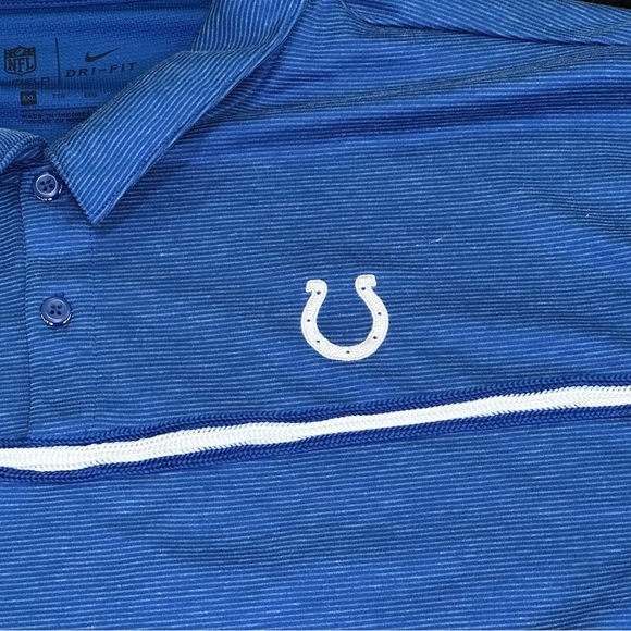 Nike Blue Polo Shirt with Colts Branding - Picture 4 of 12